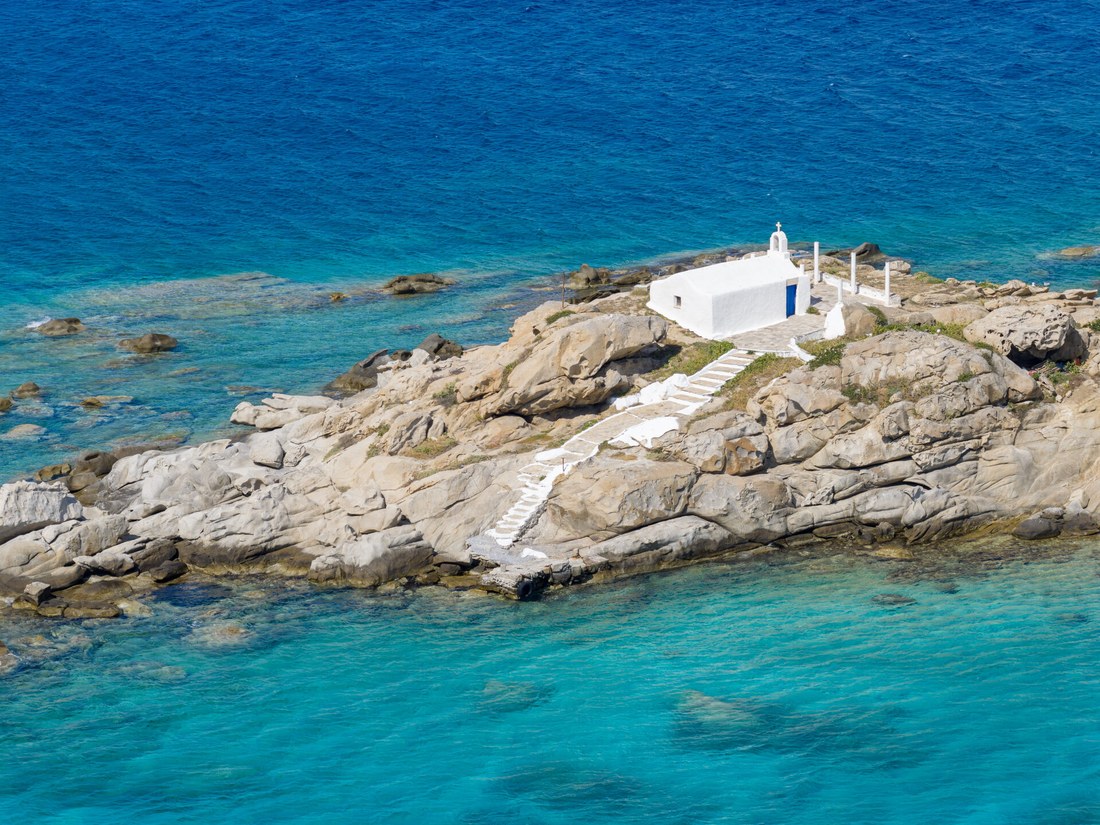 Seaview islet chapel, Naxos