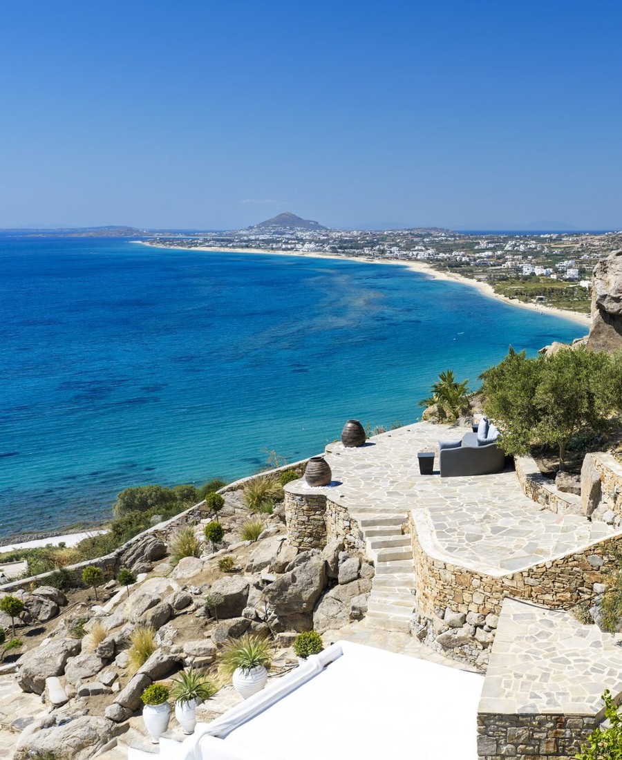 Gardens and panorama, The White Stone Art Villa