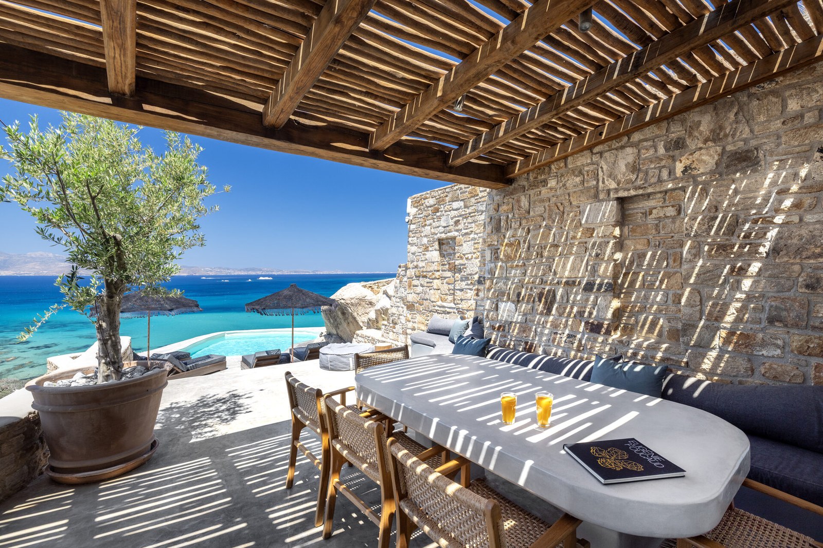 Terraces and lounge, The White Stone Art Villa